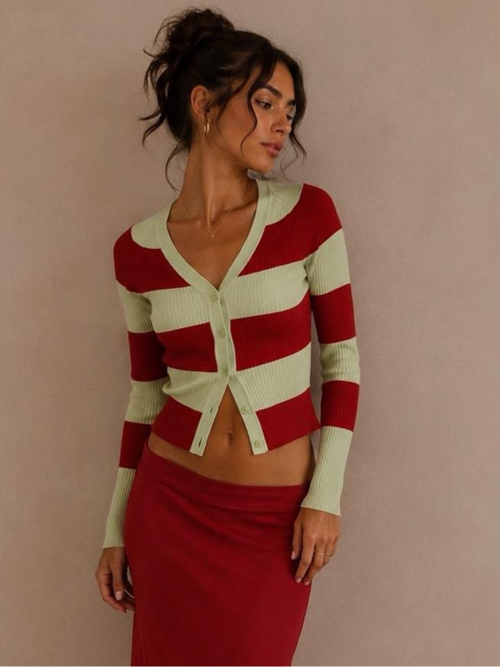 Anthropologie Maeve Ribbed Striped
Cardigan